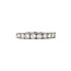 White gold row ring with diamond 14 karat