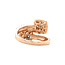 Roségoldener Ring mit Diamant 18 Karat