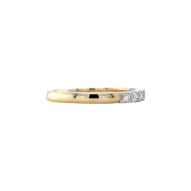 Gold memoire ring with diamond 14 karat* new