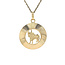 Golden bull pendant 14 karat