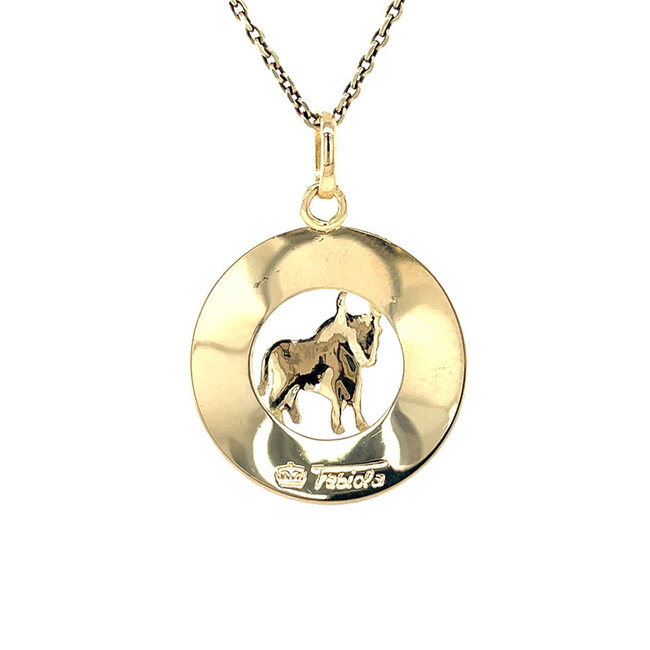 Golden bull pendant 14 karat
