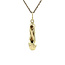 Gold ballet shoe pendant 14 karat