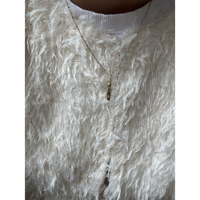 Gold ballet shoe pendant 14 karat