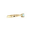 Gold solitaire ring with Topaz 14 karat*new