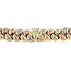Tricolour gouden choker 42 cm 14 karaat