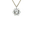 White gold entourage pendant with diamond 14 karat