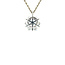 White gold entourage pendant with diamond 14 karat