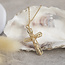 Gouden kruis hanger 14 karaat