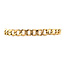 Zilgold gourmet armband 21 cm 14 krt/925