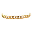 Zilgold gourmet armband 21 cm 14 krt/925