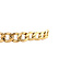 Zilgold gourmet armband 21 cm 14 krt/925