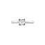 Witgouden solitair ring met diamant 18 karaat