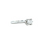 Witgouden solitair ring met diamant 18 karaat