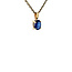 Gold solitaire pendant with sapphire 14 karat* new