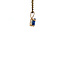Gold solitaire pendant with sapphire 14 karat* new