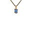 Gold solitaire pendant with sapphire 14 karat* new