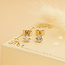 Gouden solitair oorstekers met diamant 18 karaat