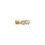 Gouden solitair oorstekers met diamant 18 karaat
