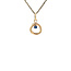 Gouden hanger met saffier 14 karaat