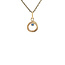 Gold pendant with sapphire 14 karat