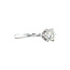 White gold solitaire ring with diamond 0.63ct. 18 karat