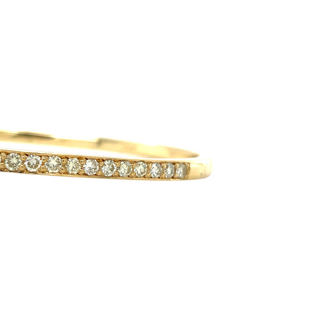 Golden bangle with diamond 18 karat