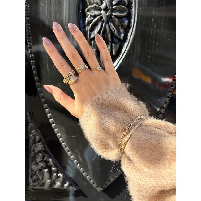 Goldenes Armband mit Diamant 18 Karat