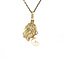 Gouden hanger met parel 14 karaat