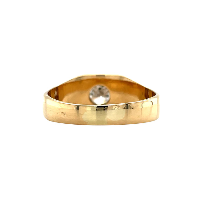 Gold ring with diamond 0.65ct. 18 karat