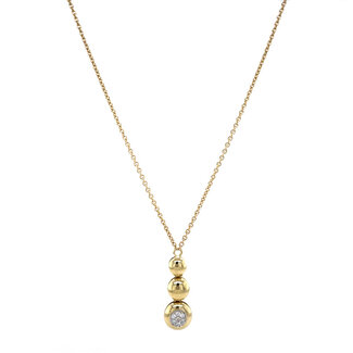 Gouden choker diamant