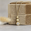 Gouden choker met diamant hanger 46 cm 14 karaat
