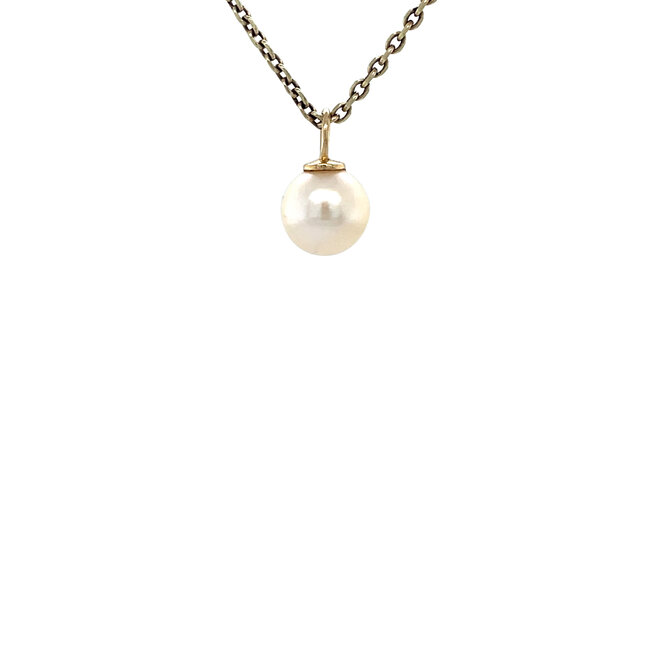 Gouden parel hanger 14 karaat