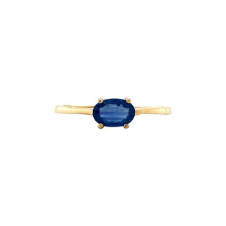 Gouden ring met saffier
