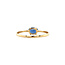 Gouden solitair ring met saffier 14 karaat* nieuw
