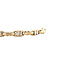 Gold bracelet bicolour 20 cm 14 karat