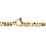 Gold bracelet bicolour 20 cm 14 karat