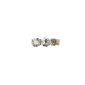 Witgouden oorstekers diamant