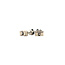 White gold solitaire ear studs with diamond 14 karat