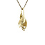 Gouden hanger met diamant 14 karaat