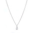 Witgouden collier met diamant hanger 14 karaat