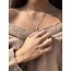 Weißgoldenes Collier mit Diamantanhänger 14 Karat