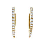 Gold heart earrings with zirconia 14 karat