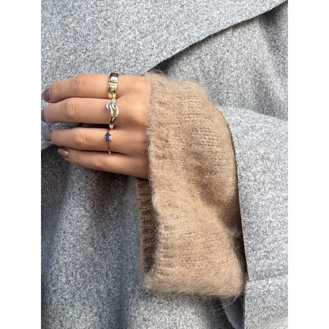 Goldener Fantasiering 14 Karat