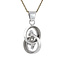 Weißgoldener Anhänger mit Diamant 14 Karat