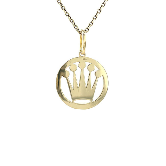 Goldener Kronenanhänger 18 Karat