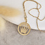 Gold crown pendant 18 karat