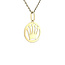 Gold crown pendant 18 karat