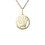 Gold crown pendant 18 karat