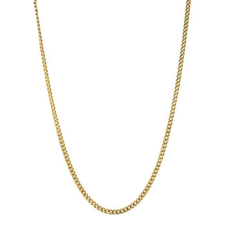 Gold long gourmet necklace