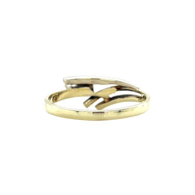 Gold ring with zirconia 14 karat